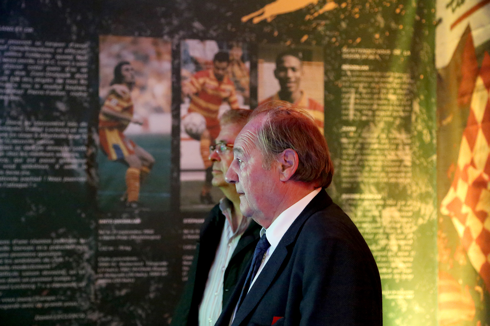 Gervais Martel à l'exposition des 20 ans du titre de champion de France 1998
